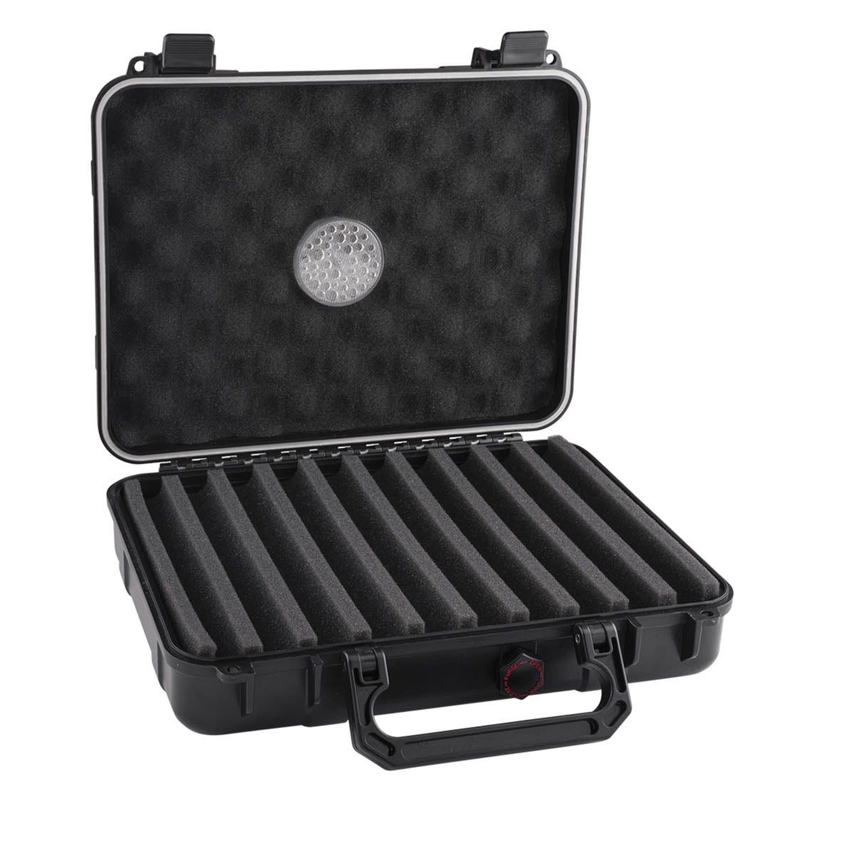 Xikar Travel Humidor 20 Cigar Black No Label XI-225 Open