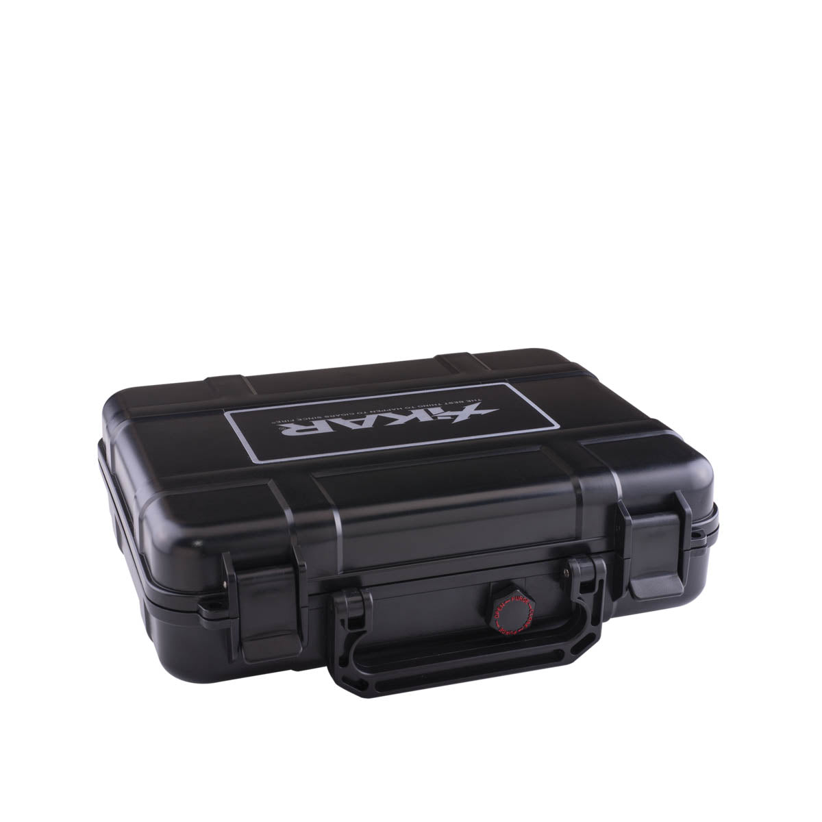 Xikar Travel Humidor 20 Cigar Black No Label XI-225 laying